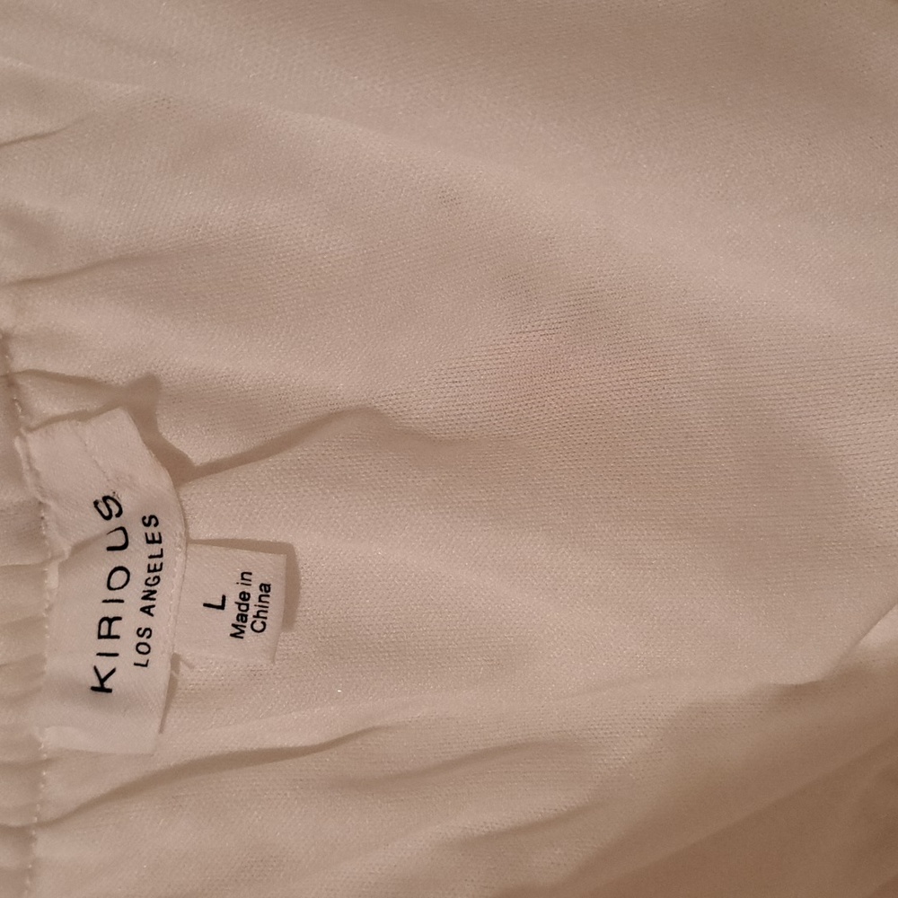 NWOT Kirious White Floral Eyelet Blouse.  Size Large. - Picture 4 of 8
